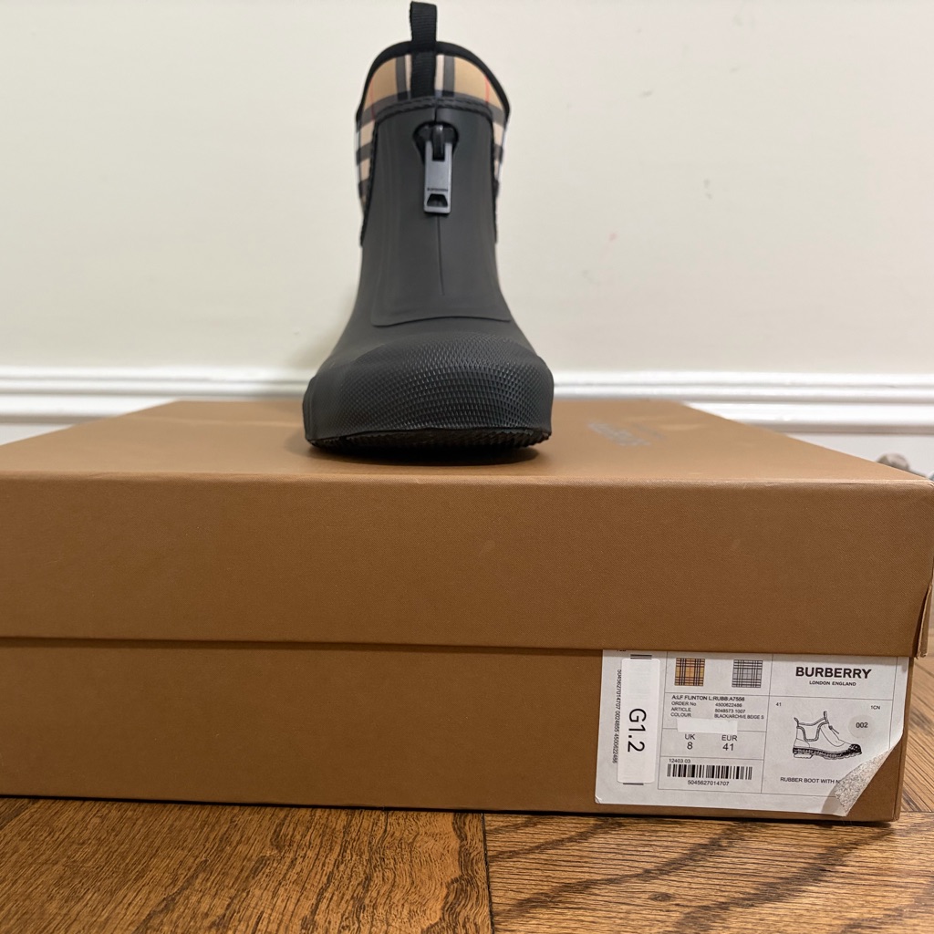 Burberry Vintage Check Neoprene-Flinton Rainboot